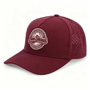 Wholesale Unisex Formal Sporty Image Hand Embroidered Breathable <b>Waterproof</b> 100% Cotton Curved Brim Custom Logo Baseball <b>Cap</b> - Product Image 1