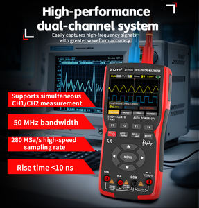Oscilloscopio Multimetro ZOYI ZT-703S, Oscilloscopio Digitale a 2 Canali con Multimetro e Generatore di Segnale - Product Image 3