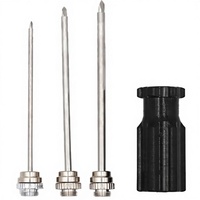 Aiguille de décompression pour bétail en acier inoxydable, thermomètre trocart, pour utilisation vétérinaire et ponction du rumen