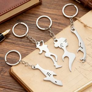 Porte-clés personnalisé en alliage de zinc, créatif, en forme d'animal, en métal, pour voitures, cadeau promotionnel, souvenir de voyage - Product Image 3