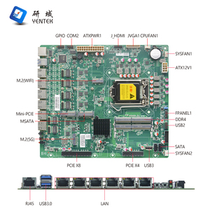 เมนบอร์ดใหม่ Z390 LGA1151 รองรับ I3/I5/I7/I9 2 DDR4 ช่อง SATA3.0 คู่ ช่อง MSATA ช่อง HD VGA 7 ช่อง USB 2 ช่อง COM 6 ช่อง RJ45 LAN สำหรับเซิร์ฟเวอร์ ไฟร์วอลล์ อุตสาหกรรม - Product Image 3