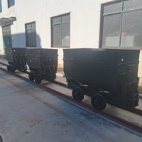 Nouvelle voiture de mine à quatre roues à boîte fermée, wagon de transport sur rail pour charbon, transport en tunnel minier, marque Zlinktric, garantie 1 an