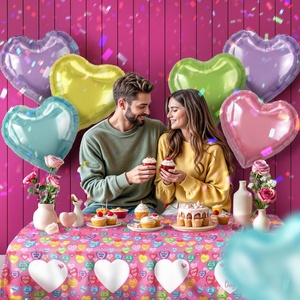 Hot Topic 18-Inch Glossy Solid Aluminum Foil <b>Balloons</b> Promotional Toy Unisex Wedding Birthday Valentine's Day Party <b>Decorations</b> - Product Image 5