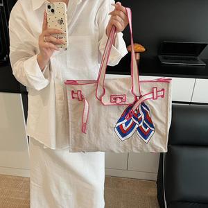 Sacs fourre-tout tendance pour femmes, grande capacité, sacs de shopping en polyester, sac à main pour femmes - Product Image 6