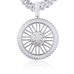 จี้เพชรโมอิสซาไนต์เงินแท้ 925 ของ Messi Jewelry ขนาดเล็ก สี DEF สไตล์ฮิปฮอป ชุบทอง สำหรับทุกเพศ - Product Image 2