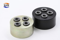 Ancre de précontrainte en coin SYD YJM13-3, 15,24 mm, acier allié 1860 MPa, noir, traité thermiquement pour la construction de ponts en béton
