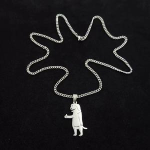 Collar Divertido con Colgante de Gato o Perro con el Dedo en el Aire, Accesorio de Cadena <span class=keywords><strong>para</strong></span> Suéter, Estilo Hip-hop, Regalo <span class=keywords><strong>para</strong></span> Amigos - Product Image 4