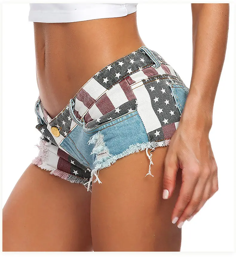 Pantalones vaqueros cortos de cintura baja para mujer, Jeans ajustados sexys de alta calidad para club nocturno, Hip Hop, novedad de verano de 2022