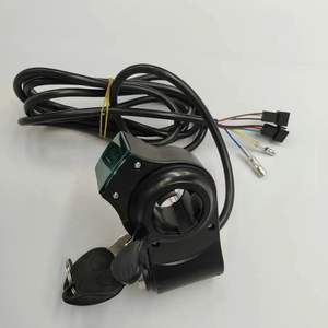 Universel 12V -84V LED Vélo Électrique Scooter Tricycle Véhicule <span class=keywords><strong>Poignée</strong></span> Doigt Pouce Accélérateur - Product Image 4