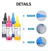 Aomya 100ml Tinta Premium Untuk Sublimasi Encre DE Sublimation untuk Epson L1250 L3250 I3252 I3258 2860 8550 Impresora