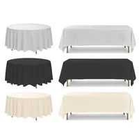 Custom Round and Rectangular Stretch Polyester Linens Table Cloth