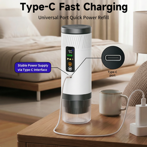 Cafetera Espresso Portátil con Pantalla LED, 20 Bares, 3 en 1, Acero Inoxidable, USB, Eléctrica, Frío/Caliente, para Camping y Auto - Product Image 6