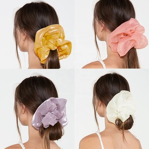 Coleteros de Pelo Extra Grandes MIO al por Mayor, Coleteros de Diseño XL Jumbo <span class=keywords><strong>Gigantes</strong></span> de 18/15cm, Coleteros de Satén de Color Sólido - Product Image 4