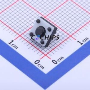 GT-TC163B-H035-L10 Tactile Switch Through hole Component (THT) Switch Single Pole Single Throw Round Button 70gf Through Hole - Product Image 1