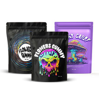 Pochette debout en plastique personnalisée Doypack 3.5g 7g 14g 28g Sacs zip-lock en mylar avec mon logo anti-odeur de bonbons
