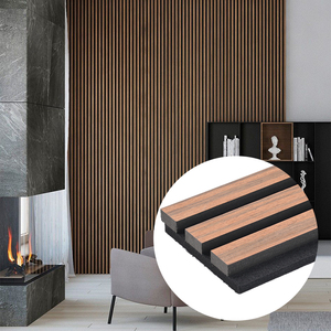 Paneles Acústicos de <span class=keywords><strong>Lana</strong></span> de Madera Ranurados de Alta Calidad, Naturales, Modernos, para Hoteles, Absorbentes e Insonorizantes para Paredes Interiores - Product Image 1