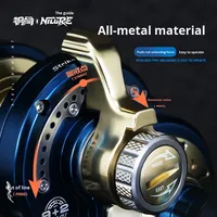 Nouveau métal CNC roue jigging glisser moulinet de pêche NT100/200 roue de pêche en mer tambour de gabarit lent pour la filature