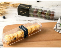 Vente chaude Contenant en plastique rigide personnalisé jetable Gobelet à dessert transparent Boîte à gâteau en plastique