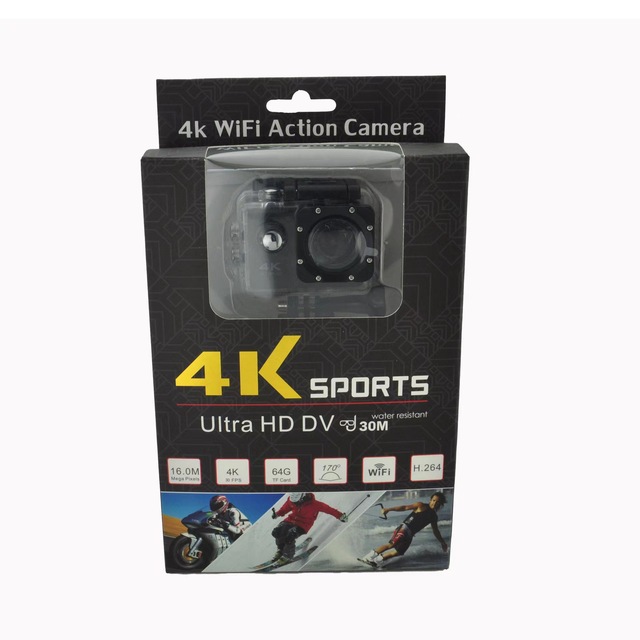 4K Sports DV Waterproof Action Camera WiFi Bike Surfing Skiing Recording 1080P Security Camera