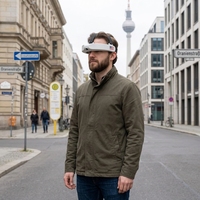 Caméra d'action 1080P 6 axes à fixation sur tête pour enregistrement mains libres avec carte mémoire intégrée de 32 Go