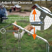 Enclos à poulets en métal robuste en forme de spirale, cage extérieure pour volailles, design imperméable et accessible pour poulets, lapins, chiens