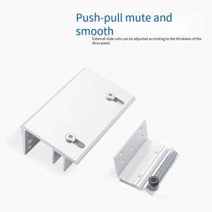 <span class=keywords><strong>Porte</strong></span> <span class=keywords><strong>coulissante</strong></span> de garde-robe avec double amortissement des rails supérieurs et inférieurs, <span class=keywords><strong>rail</strong></span> de guidage de <span class=keywords><strong>porte</strong></span> <span class=keywords><strong>coulissante</strong></span> de meuble TV externe - Product Image 3