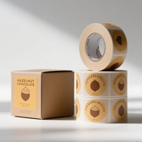 Étiquettes adhésives en rouleau personnalisées en papier synthétique PET vinyle imperméable avec estampage à chaud doré pour l'emballage de boissons aux fruits