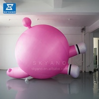 Sculpture gonflable géante personnalisée Personnage de dessin animé Ballon Sculpture en polyester