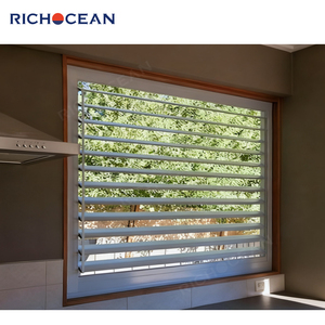 RICHOCEAN di alta qualità residenziale in lega di alluminio persiane fisse finestre regolabile feritoia di sicurezza finestra - Product Image 3