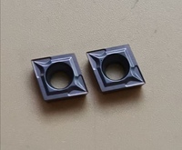 Plaquette de tournage en carbure de tungstène CCMT09T304, revêtement TiAlN, pour tournage CNC d'acier au carbone et d'acier allié, OEM