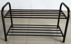 אחסון כניסה ארון כניסה ארון בגדים נייד שטח שמירת נעל מתכת עם ידיות - Product Image 3