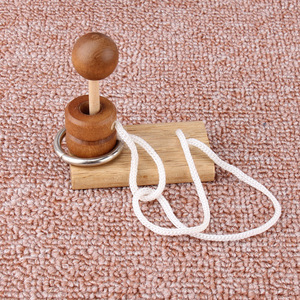 Casse-tête <span class=keywords><strong>Puzzle</strong></span> en bois filetage corde boucle <span class=keywords><strong>Puzzle</strong></span> Luban serrure casse-tête jeu adulte enfants jouet Puzzles pour adultes - Product Image 6