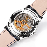 Montre mécanique pour homme GF, design de luxe rétro classique 2026, miroir saphir unique, affichage du calendrier, phase de lune