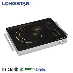 New Original Portable Stove 2000w Electric Hot Plate CE CB Rohs Wok OEM Single Burner Induction Cooker Black Waterproof LED Coil