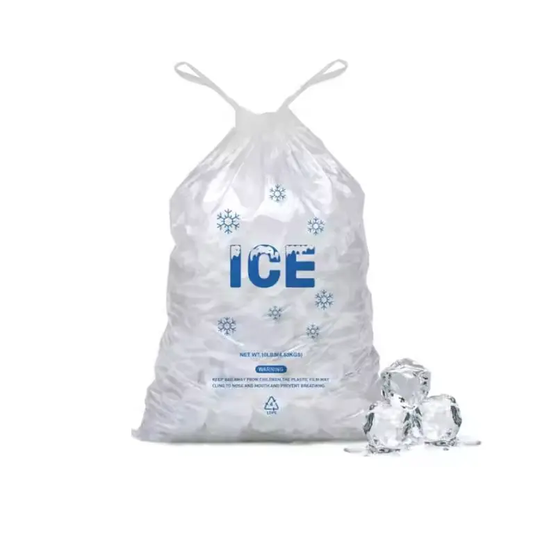 Özelleştirilmiş yenilikçi mühürlü ticari buz torbaları