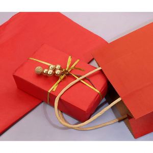 Kraft Paper Small Gift Bag with Handles <b>Tissue</b> Paper Gift Wrapping Party Bags for <b>Wedding</b> Birthday Custom Logo Printed Paper Bag - Product Image 3