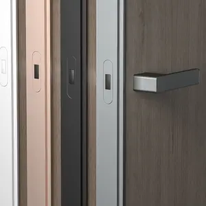 Fechadura de porta invisível interna, fechadura de um lado, fechadura ecológica minimalista branca