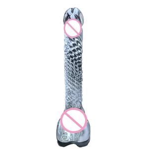 Jouet anal en verre borosilicate transparent, design Dragon Dildo, pour adultes. - Product Image 4
