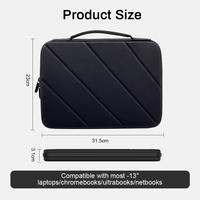 Housse de protection rigide antichoc en EVA pour ordinateur portable 13 pouces, sacoche personnalisée pour bureau, pour hommes, en stock