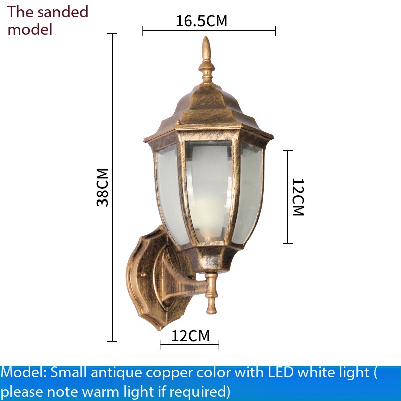 Small-sized, bronze-colored frosted glass