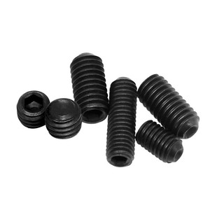 Suministro Directo de Fábrica, Tornillo de Cabeza Hexagonal DIN916 Negro con Punta Cónica 1/4-20 3/8-16, Sistema Métrico, Material de Acero - Product Image 5