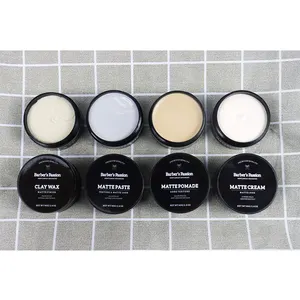 New Arrival Oem Label Matte Pomade Clay No Shine Natural Matte Look Washed Easily Hair Styling Hair Clay Paste For Men