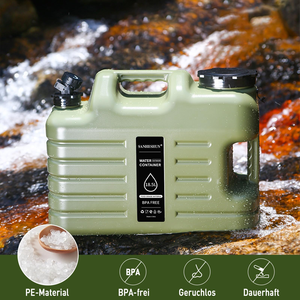 Portable PE Eco-friendly Plastic <b>Water</b> Storage Bucket with Spigot for Outdoor Activities Hiking Travelling and Camping - Product Image 5
