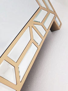 Meuble <span class=keywords><strong>de</strong></span> chambre à coucher <span class=keywords><strong>de</strong></span> luxe à 3 tiroirs, <span class=keywords><strong>Table</strong></span> <span class=keywords><strong>de</strong></span> chevet moderne, <span class=keywords><strong>Table</strong></span> <span class=keywords><strong>de</strong></span> nuit miroir - Product Image 5