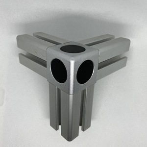 <span class=keywords><strong>2</strong></span> voies <span class=keywords><strong>3</strong></span> voies 40x40 connecteur de profil en aluminium carré 2D 3D cube connecteur d'angle - Product Image 3