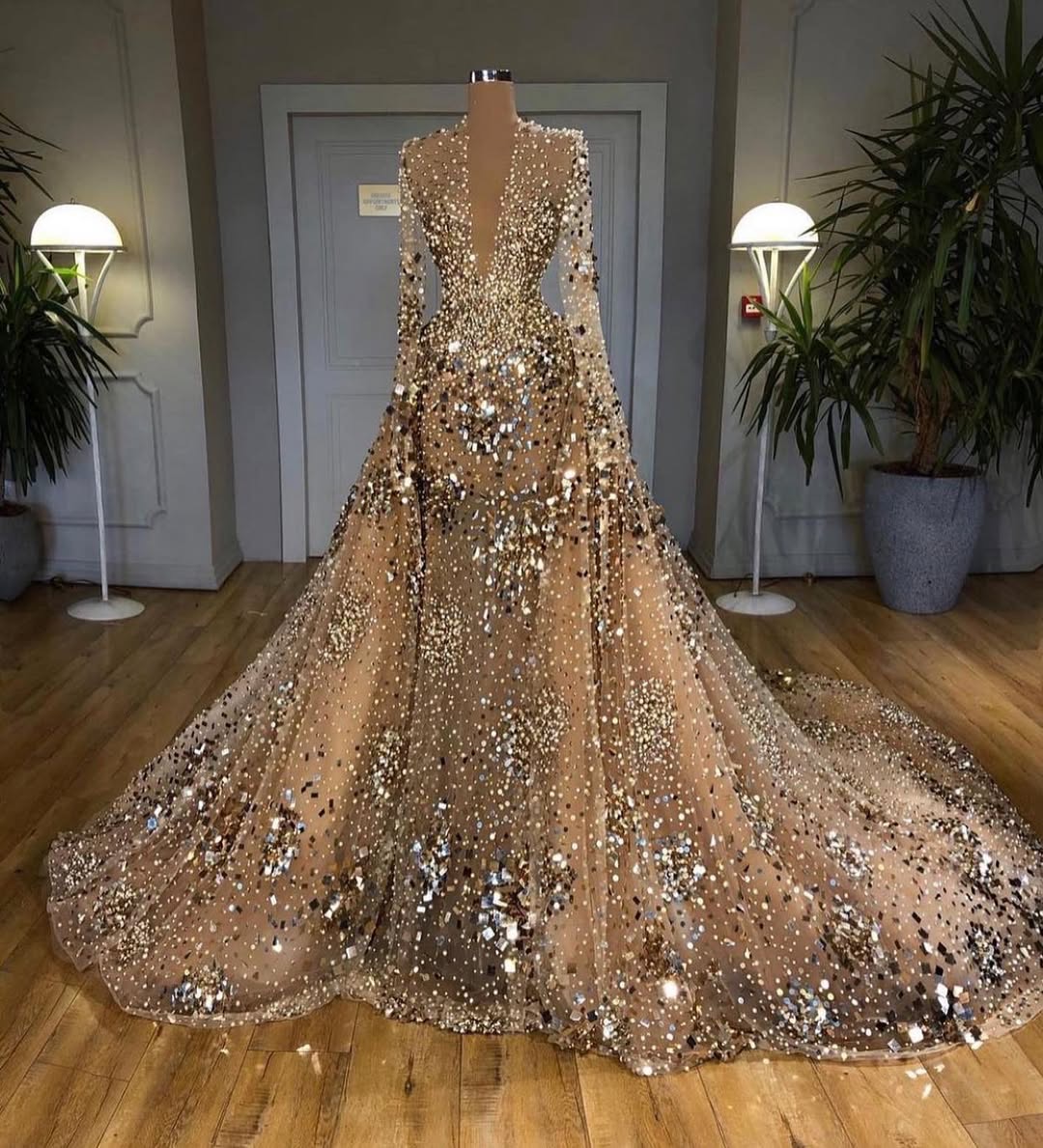 Luxury Fish Cut Gowns Elegant Evening Dress Designs