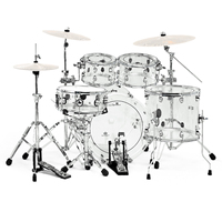 Batterie de percussions professionnelle de jazz, série PD Acrylic, batterie acoustique de haute qualité, instrument de percussion blanc pour usage musical