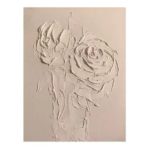 抽象画新款装饰浮雕油画花卉现代定制墙面艺术卧室酒店装饰画