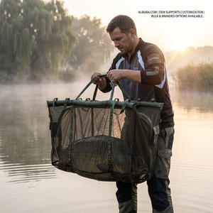 Sac de pesée flottant pour carpes, grande capacité, réfléchissant, pour la pêche de nuit, sac de transport pour spécimens de poissons - Product Image 6