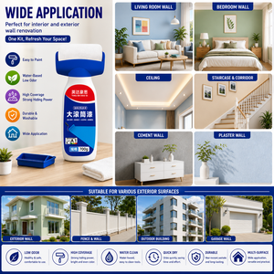 Kit Profesional de Rodillos para Repintado de Paredes, Juego de Herramientas para Reparación y Decoración de Paredes con Pintura de Látex - Product Image 6